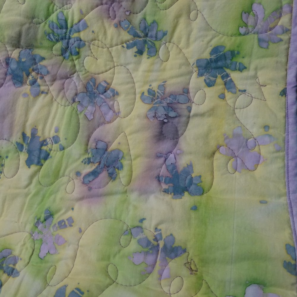 Hand Crafted Cat Lap Quilt Stunning 40" x 39" - Picture 16 of 16